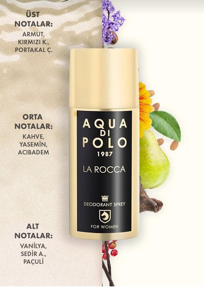 Aqua Di Polo 1987 La Rocca Kadın Deodorant Sprey 150 ml - Görsel 2