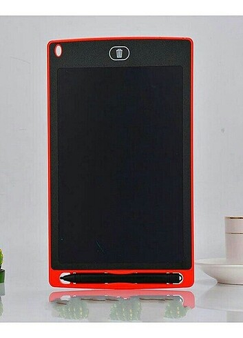 Grafik Digital Çocuk Yazı Çizim Tableti LCD 8.5 Inch Ekran Kırmı