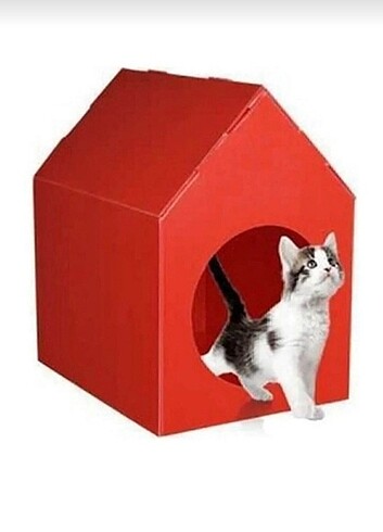 Kedi köpek evi kulubesi plastik su geçirmez
