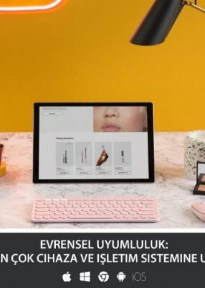 Logitech k380 Bluetooth Kablosuz Klavye ve Mouse Fare Set - Görsel 2