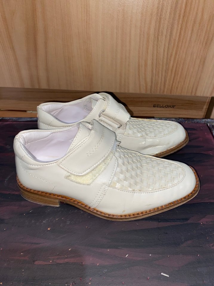 Beyaz Erkek Özel Gün Ayakkabısı Tokalı ÇOCUK SÜNMET AYAKKABISI - Görsel 3