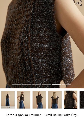 Koton X Şahika Ercümen Parlak Süveter - Görsel 4