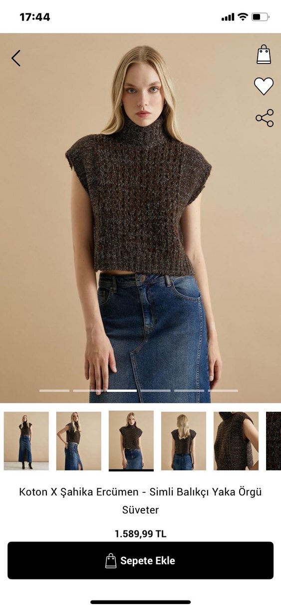 Koton X Şahika Ercümen Parlak Süveter - Görsel 2