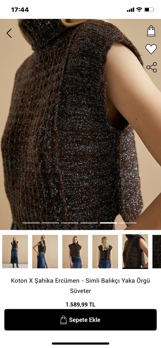 Koton X Şahika Ercümen Parlak Süveter - Görsel 4