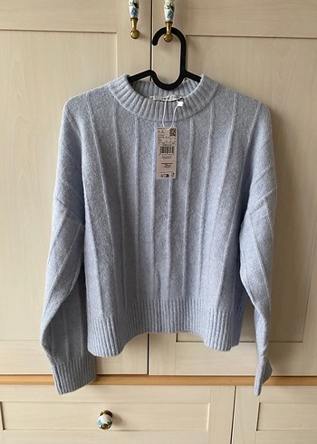 Gri Triko Kadın Uzun Kollu Kazak - Görsel 2