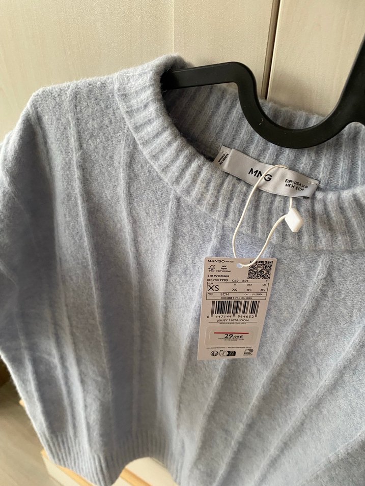 Gri Triko Kadın Uzun Kollu Kazak - Görsel 4