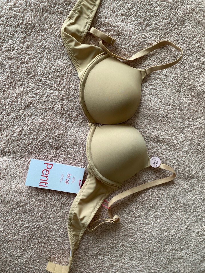 Bej Düz Minimalist Sütyen - Görsel 2