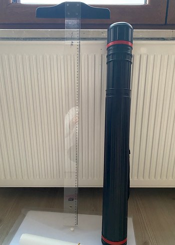 T cetveli, tüp,çizim kağıtları asetat kağıtları - Görsel 4