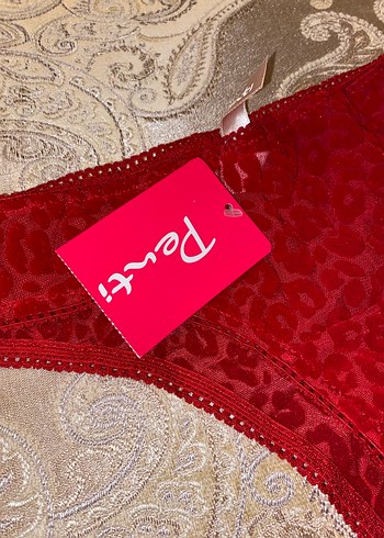 Bordo Kadın Dantel Külot - Görsel 3