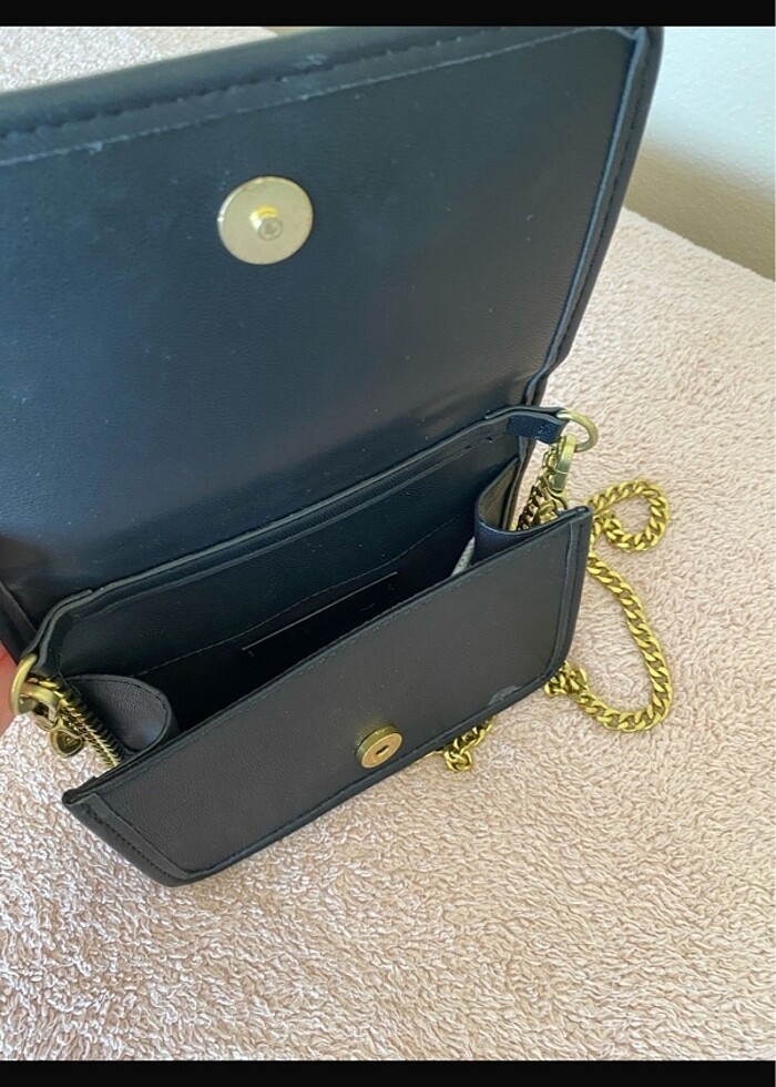 bershka siyah çanta - Görsel 3