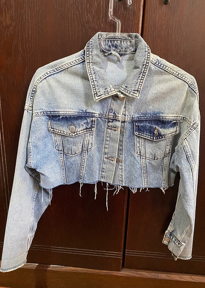 Crop kot ceket - Görsel 2