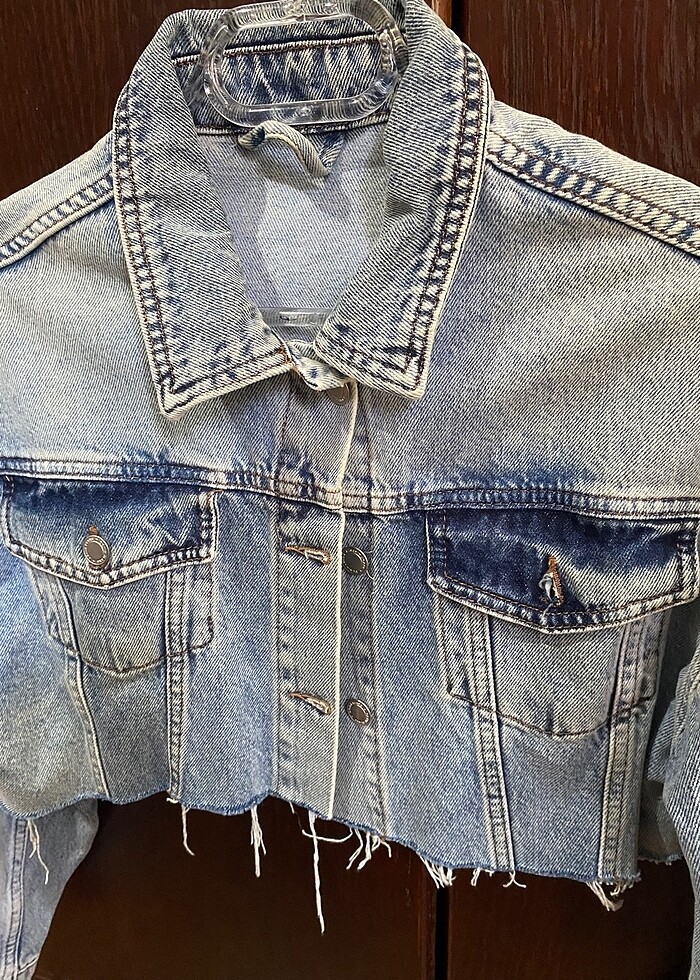 Crop kot ceket - Görsel 3