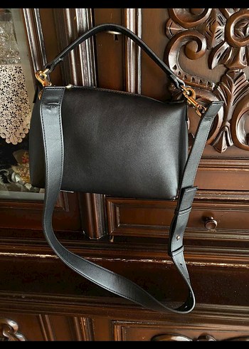 Siyah Deri Kadın Çanta - Görsel 2