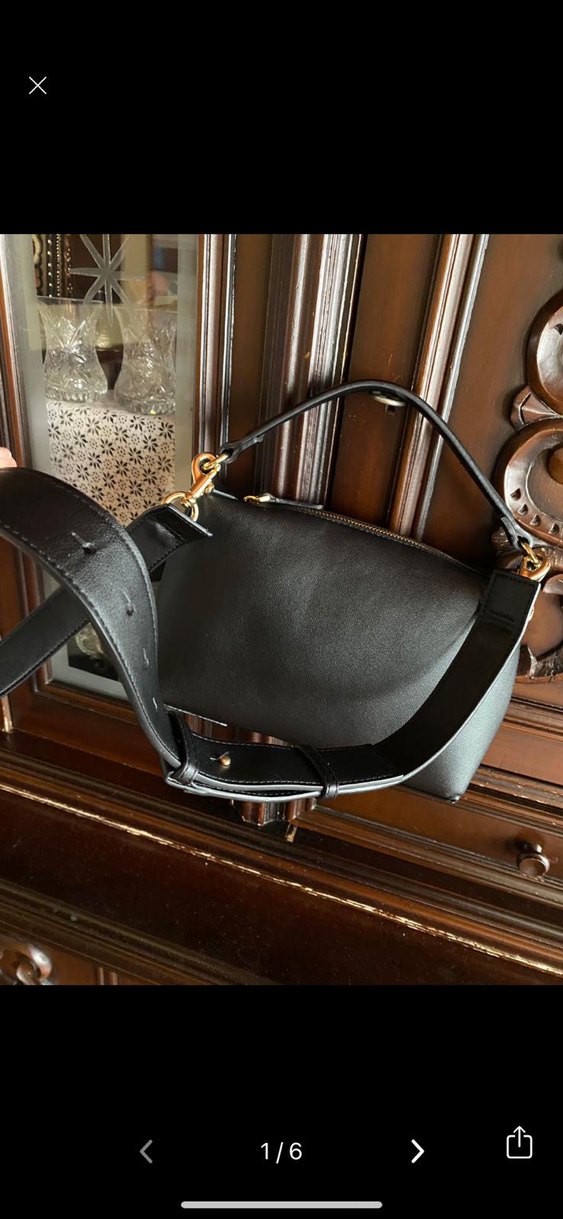 Siyah Deri Kadın Çanta - Görsel 3