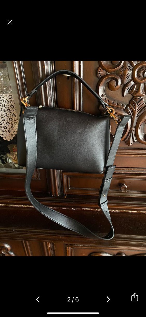 Siyah Deri Kadın Çanta - Görsel 2