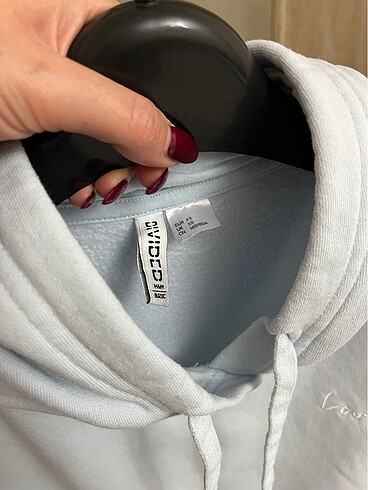 xs Beden mavi Renk H&M bebe mavi kapişonlu sweatshirt