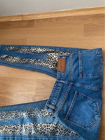 xs Beden leopar desen pantolon