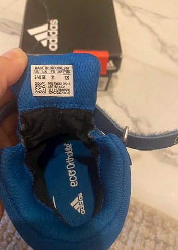 21 Beden mavi Renk Mavi Erkek Çocuk Street Wear Botları Velcro