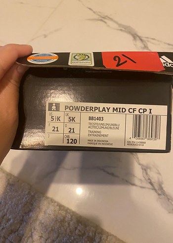 21 Beden Mavi Erkek Çocuk Street Wear Botları Velcro