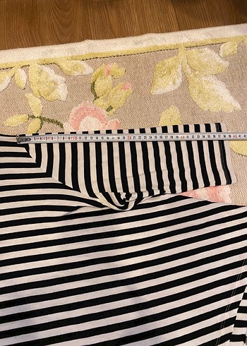 Çizgili Uzun yarım Hamile Bluzu - Görsel 7