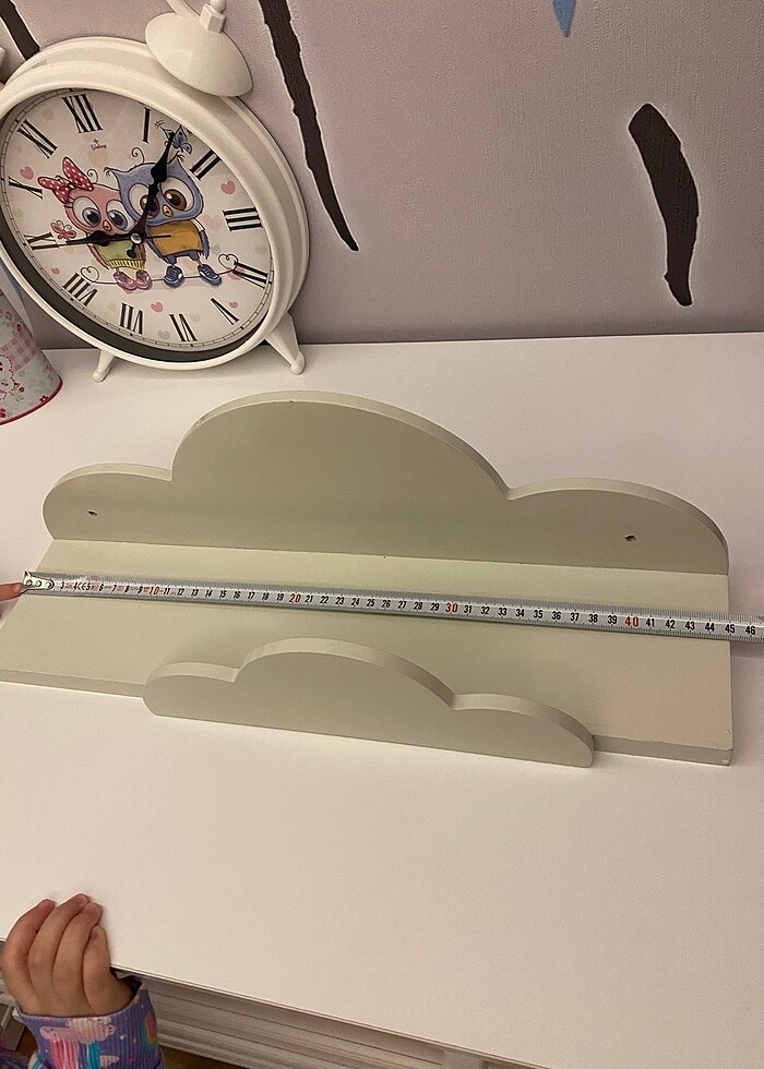 English home ahşap bulut kitaplık rafı - Görsel 3