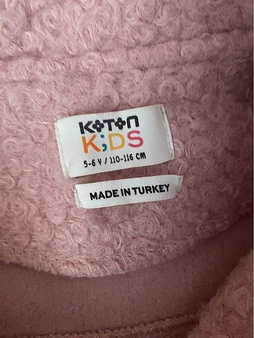 5 Yaş Beden Koton buklet ceket