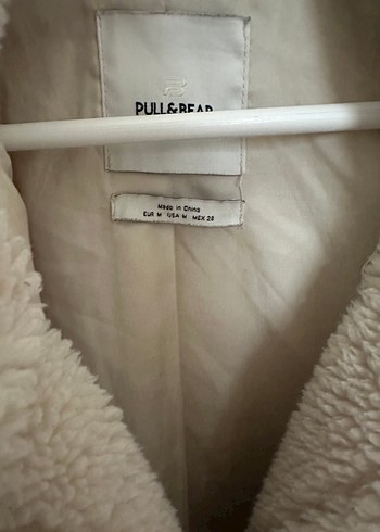 Bej Peluş Pull&Bear Ceket - Görsel 3