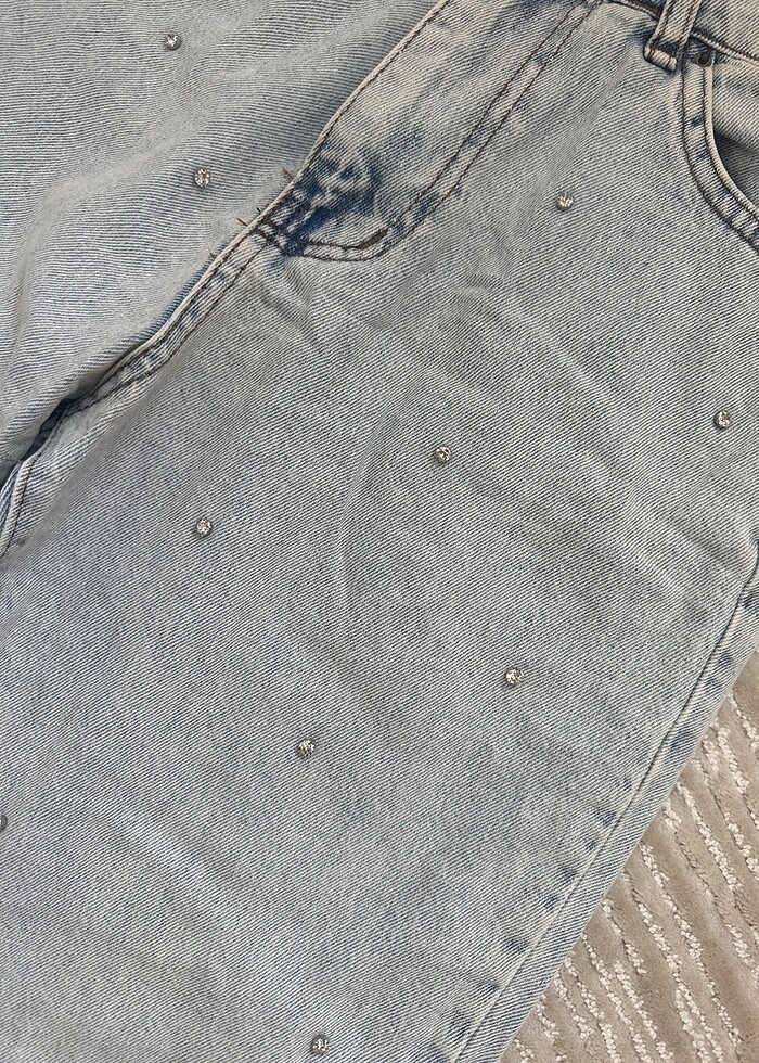 Taşlı Jean - Görsel 2