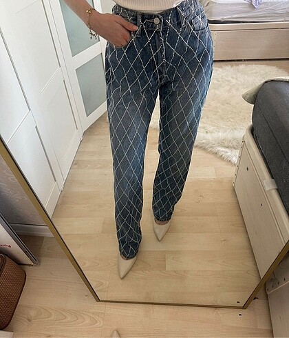 s Beden Zara Taşlı Jean