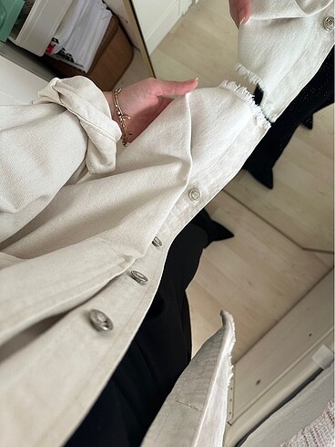 Bej Kot Ceket - Görsel 5