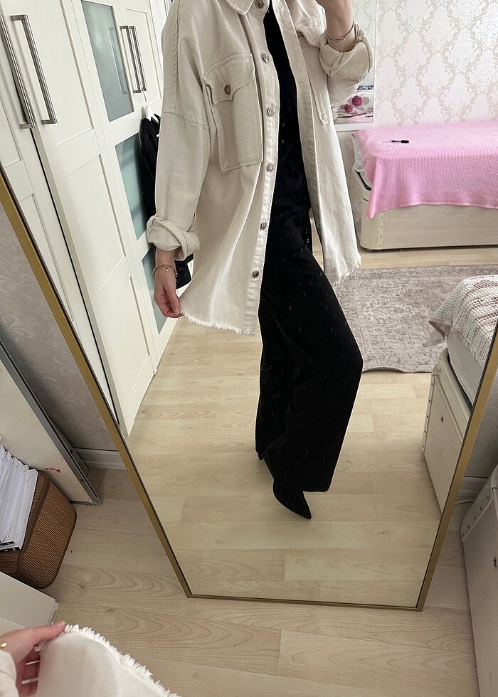 Bej Kot Ceket - Görsel 4