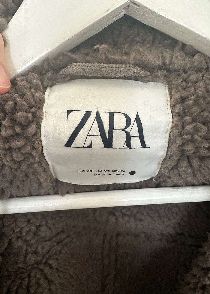 Zara Suni Yünlü Ceket - Görsel 3