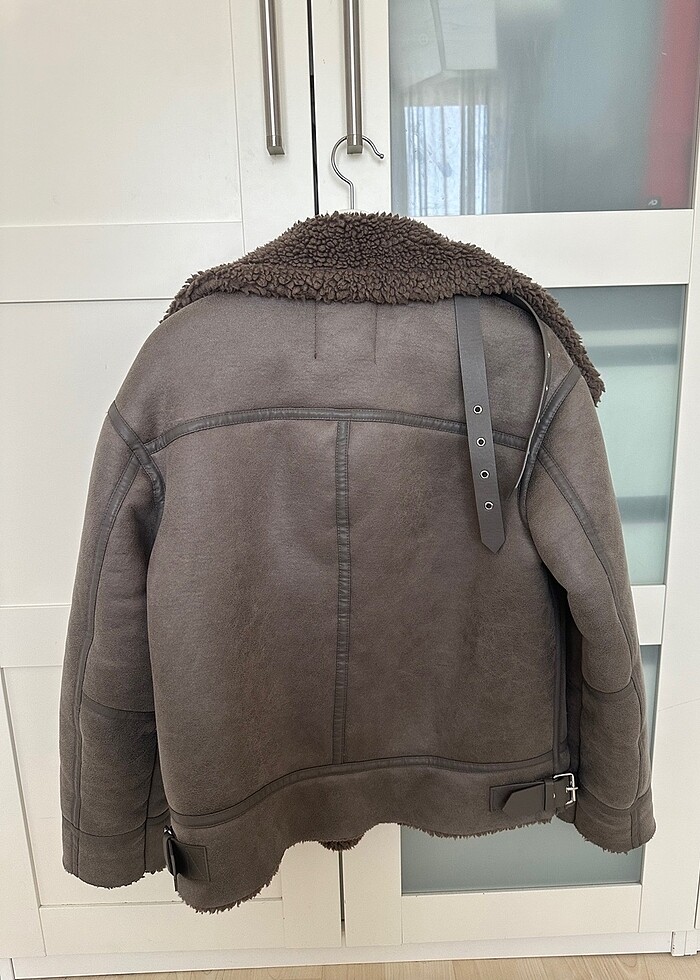 Zara Suni Yünlü Ceket - Görsel 4