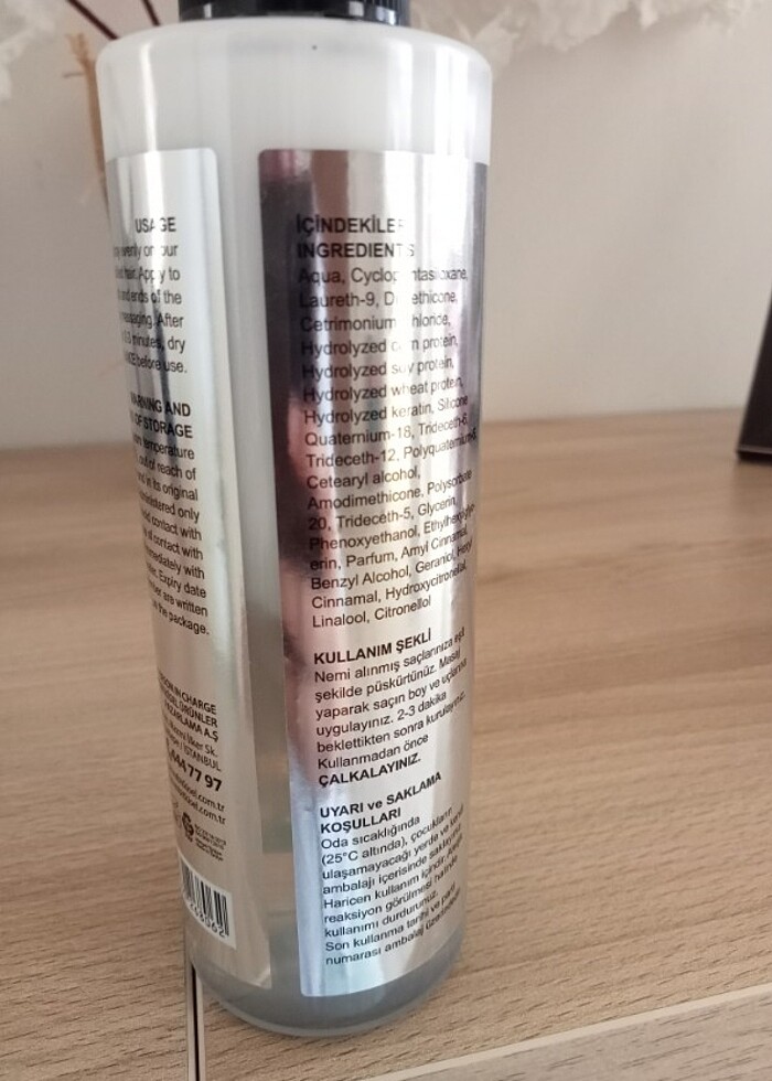 Keratin saç sütü spreyi - Görsel 3