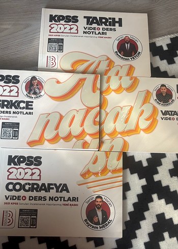 KPSS 2022 Video Ders Notları Seti benim hocam