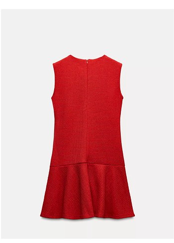 Zara Kırmızı Mini Elbise