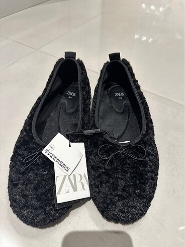 Zara Zara Suni Kürklü Balerin Babet