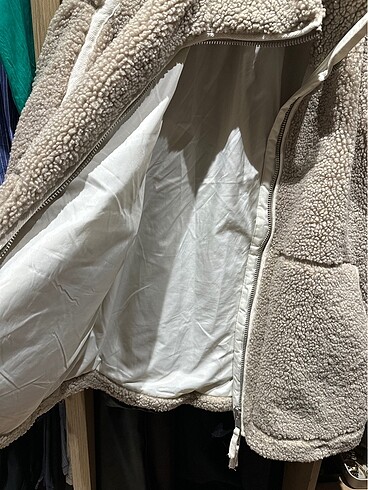 m Beden kahverengi Renk H&M Peluş Mont