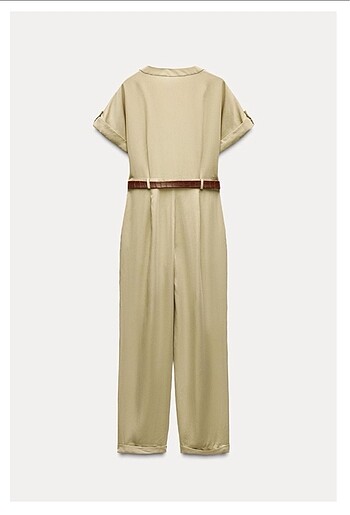 Zara Zara Straight Fit Kemerli Tulum