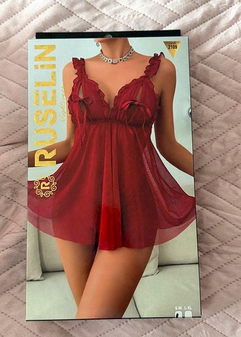 Kırmızı Desenli Mini Gotik İç Çamaşırı - Görsel 7