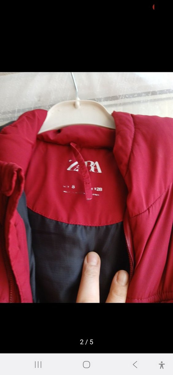 Kırmızı Fermuarlı Erkek Çocuk Mont - Görsel 3