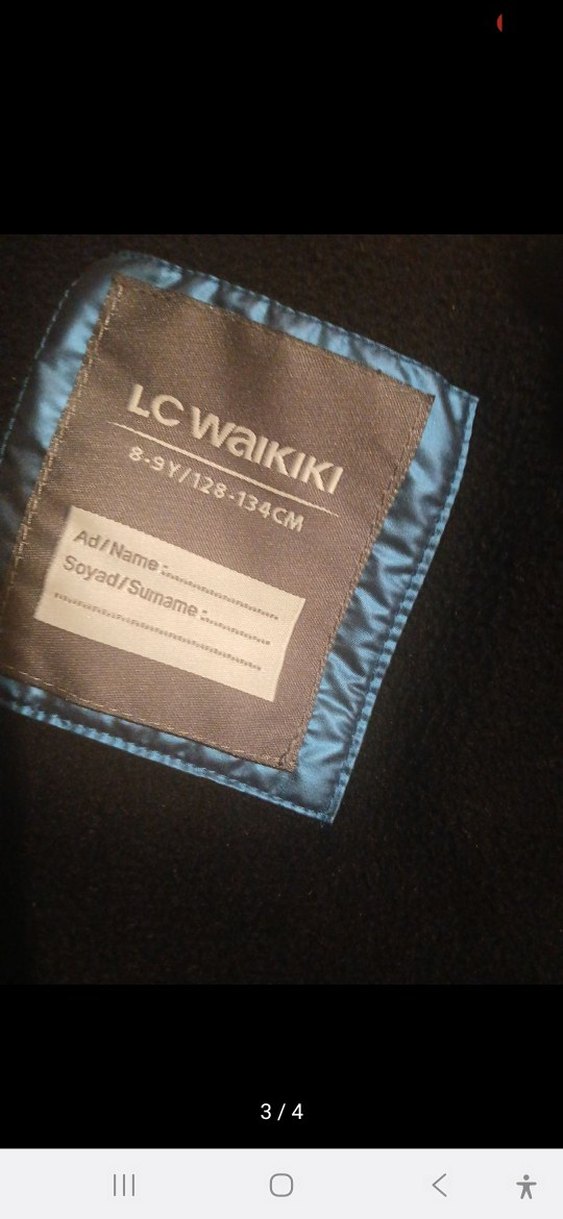 Lacivert Deri Fermuarlı Kadın Kış Montu - Görsel 3