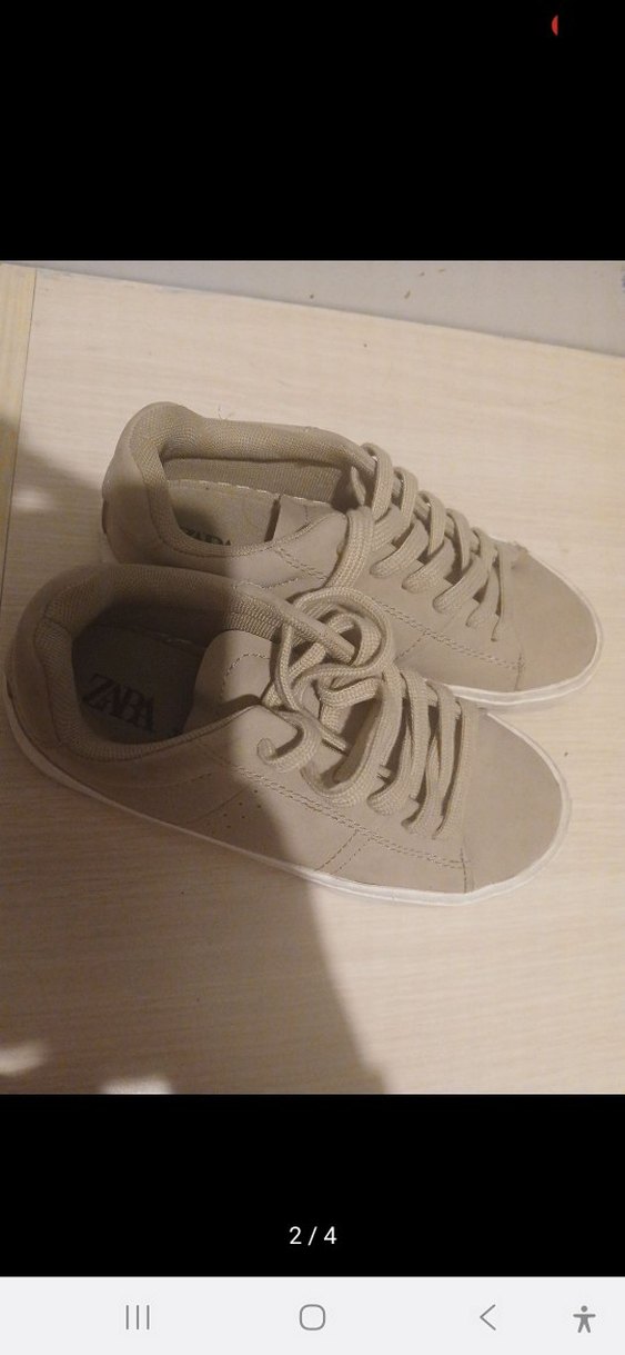 Bej Bağcıklı Kadın Spor Ayakkabı - Görsel 2