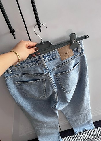 xs Beden mavi Renk Zara yeni sezon jean