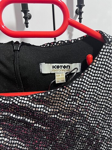 xs Beden Koton pul payet elbise