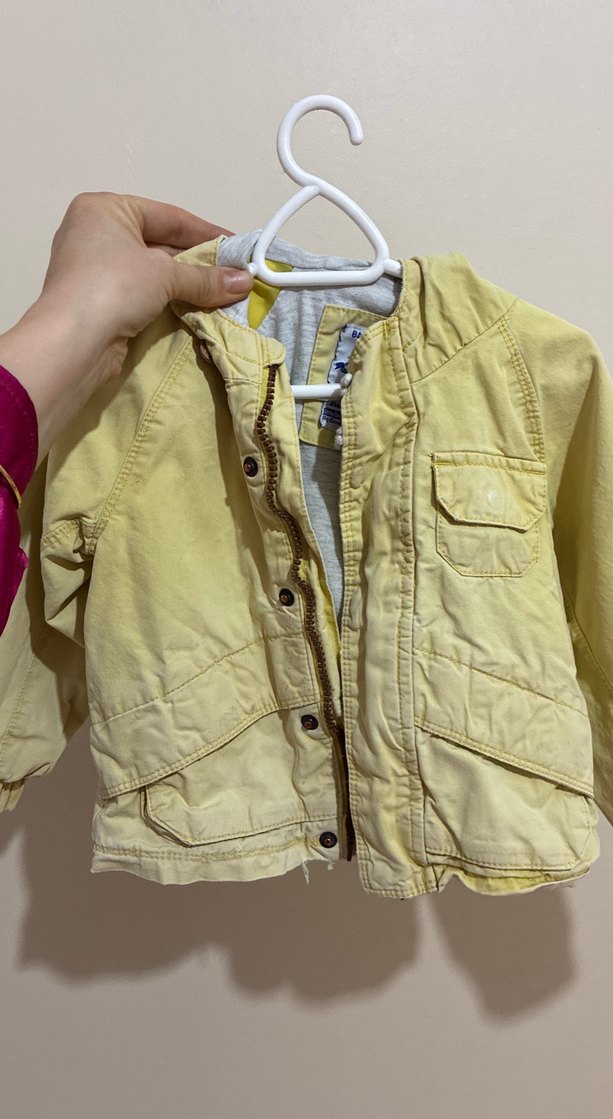 Sarı Düğmeli Çocuk Ceket - Görsel 4