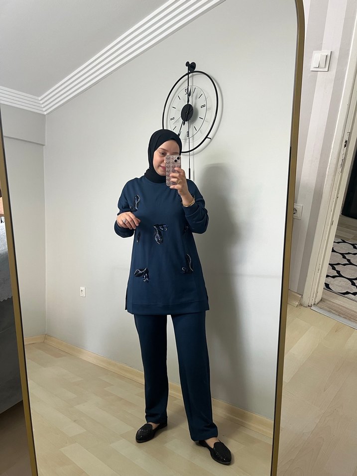 Lacivert Kadın Eşofman Takımı - Görsel 2