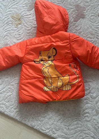 Turuncu Kapüşonlu Erkek Çocuk Mont - Görsel 2