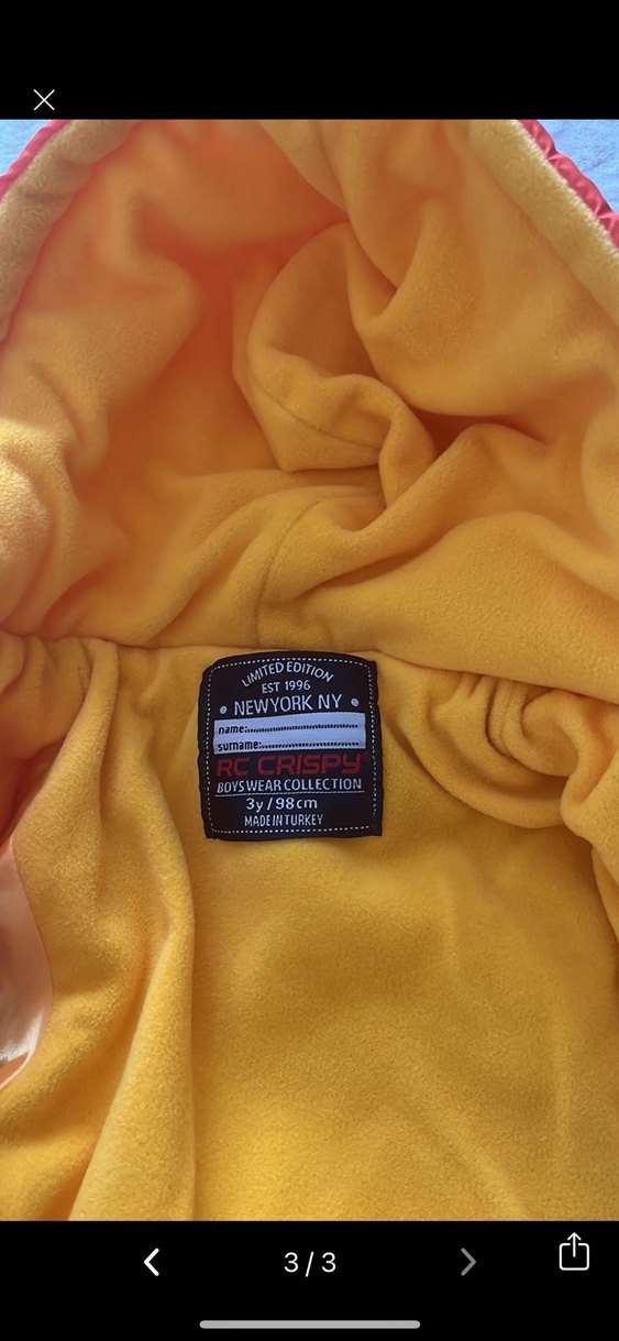 Turuncu Kapüşonlu Erkek Çocuk Mont - Görsel 3