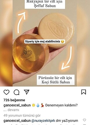 Keçi sütlü sabun
